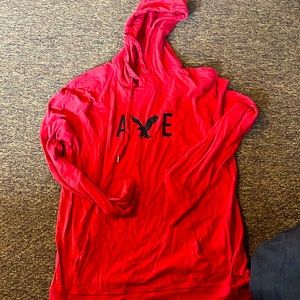 Red long sleeve American eagle hoodie